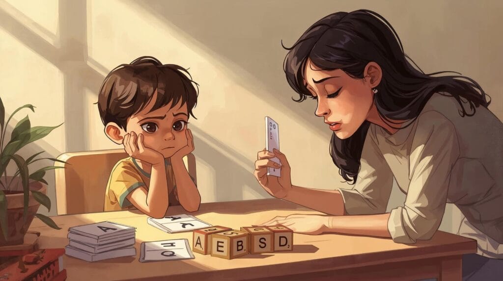 طفلي ينسى الحروف