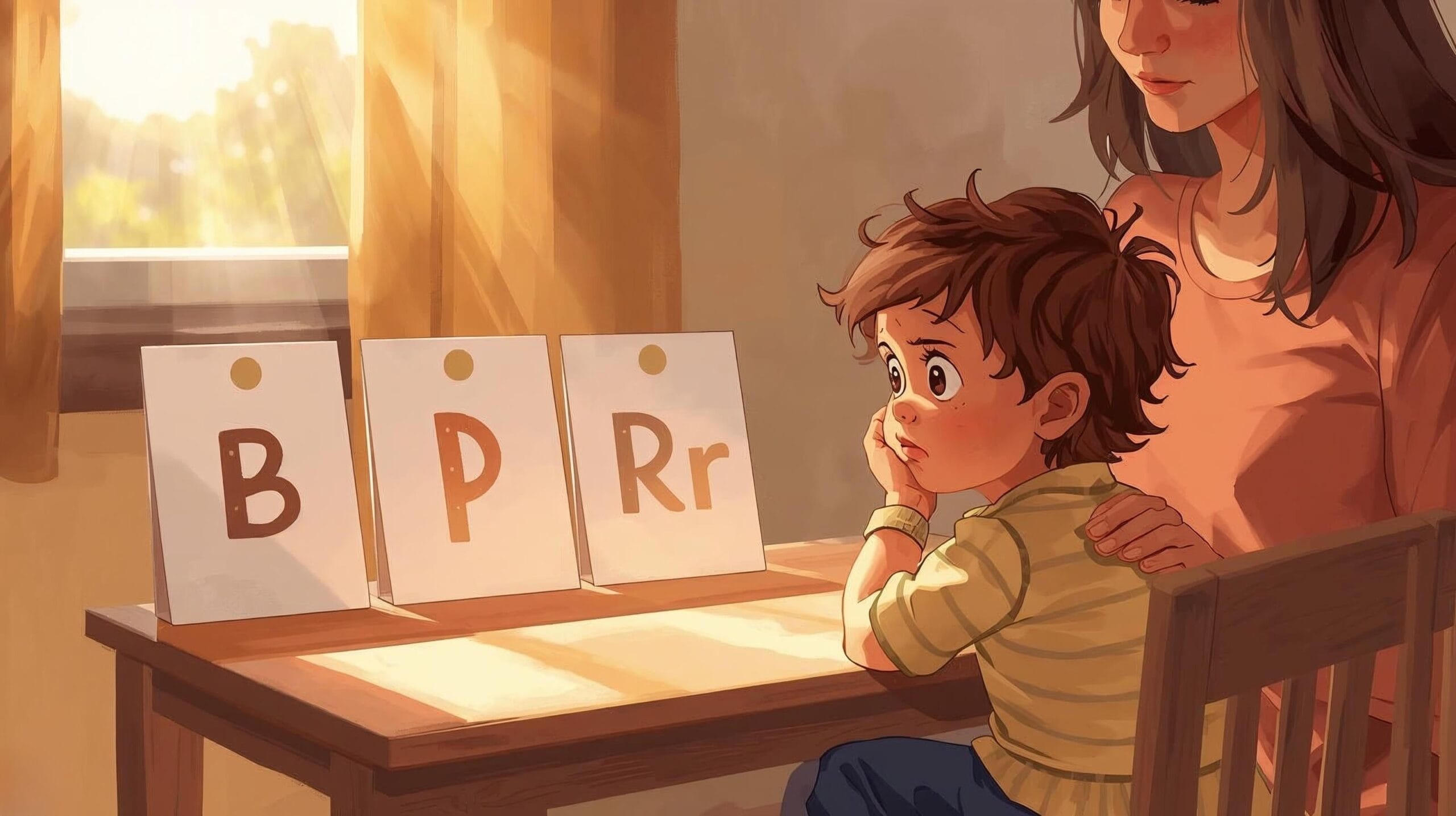 طفلي يخلط بين الحروف المتشابهة